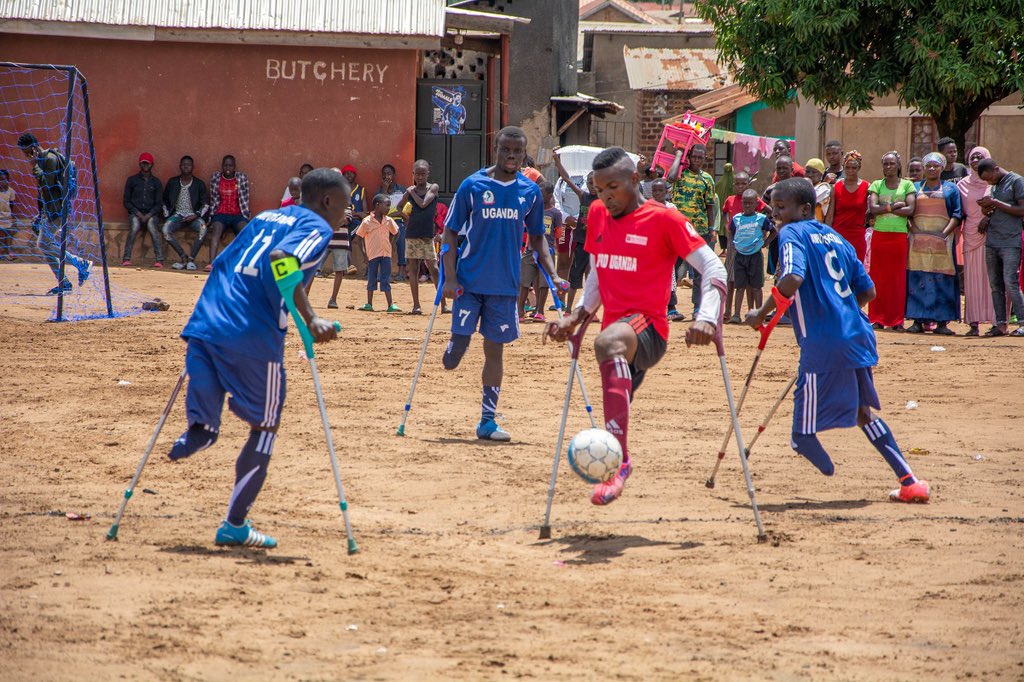 GoldenBootsUg's tweet image. Sport has the power to unite &amp;amp; empower! @GoldenBootsUG uses #InclusiveSports to foster development, skills &amp;amp; social inclusion for youth with disabilities in Uganda.  From grassroots to tournaments, we #PlayForAll! #SportsForDevelopment #DisabilitySports