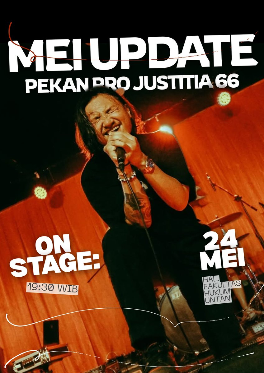 circafaithband's tweet photo. Sampai bertemu di Pekan Pro Justitia 66 tanggal 24 Mei 2025, datang dan ramaikan kita buat moshpit semakin panas! https://t.co/Xd4CCRkofx
