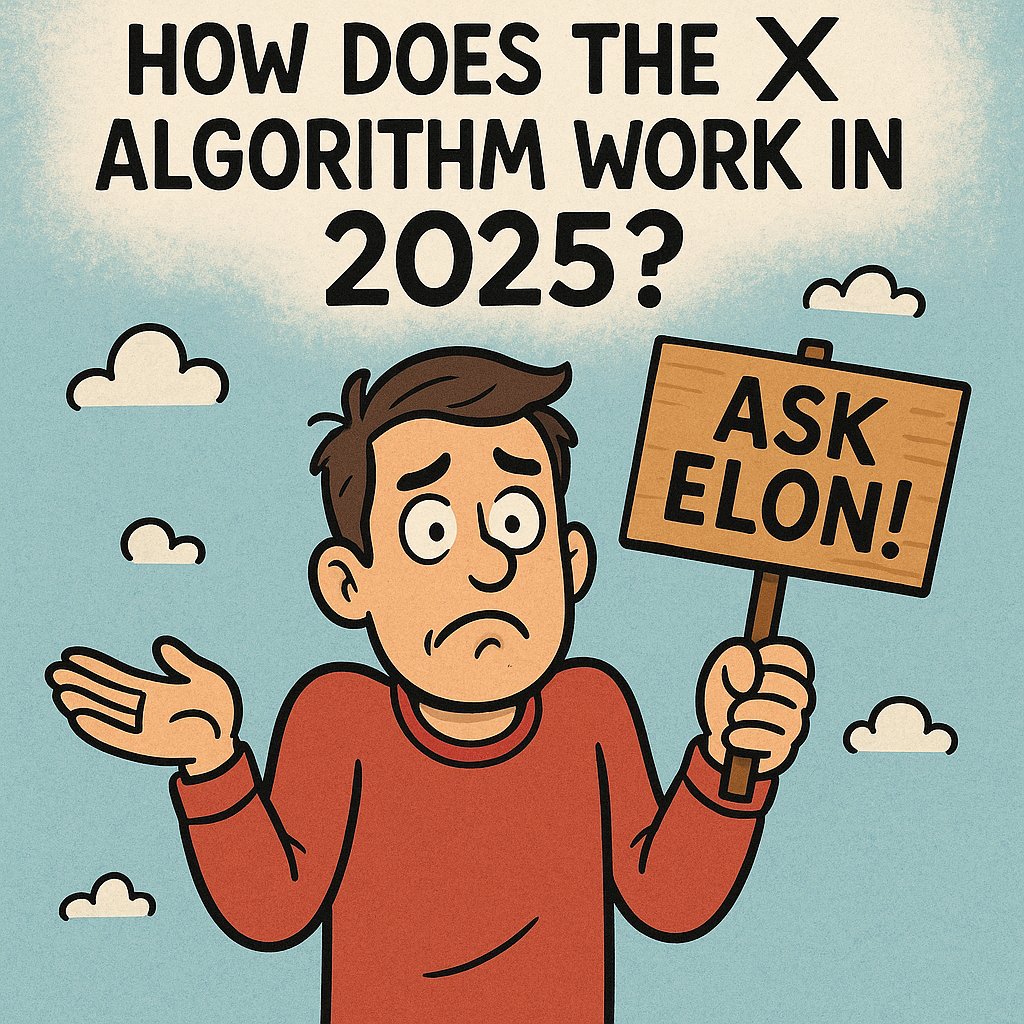 SqueezeZone's tweet image. How does the X algorithm work in 2025? #ElonMusk  #XAlgo