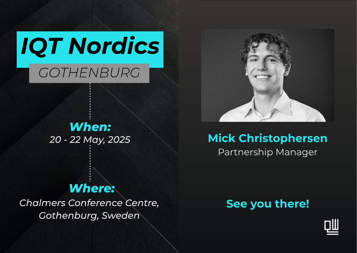 <a href="/QuantWareHQ/">QuantWare</a> is joining #IQTNordics to accelerate the shift from research to scalable quantum systems. From QEC development with #ContraltoA to scaling with #VIO, we're building the foundation for utility-scale quantum.

👉 Let’s connect in Gothenburg: bit.ly/3S1wt9D