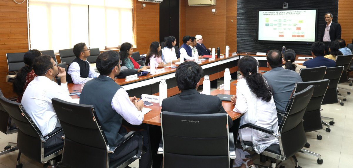 IIS Officer Trainees (@iis_now) on Twitter photo #IIS OTs attended an expert session today by CEA Dr.V. Anantha Nageswaran on ‘India’s Policy Challenges, Priorities and Approaches Amidst a Global Paradigm Shift'.
Shared insights on navigating economic turmoil and India's resilient growth path.
<a href="/FinMinIndia/">Ministry of Finance</a>
<a href="/IIMC_India/">Indian Institute of Mass Communication</a> #IIS OTs attended an expert session today by CEA Dr.V. Anantha Nageswaran on ‘India’s Policy Challenges, Priorities and Approaches Amidst a Global Paradigm Shift'.
Shared insights on navigating economic turmoil and India's resilient growth path.
<a href="/FinMinIndia/">Ministry of Finance</a>
<a href="/IIMC_India/">Indian Institute of Mass Communication</a>
