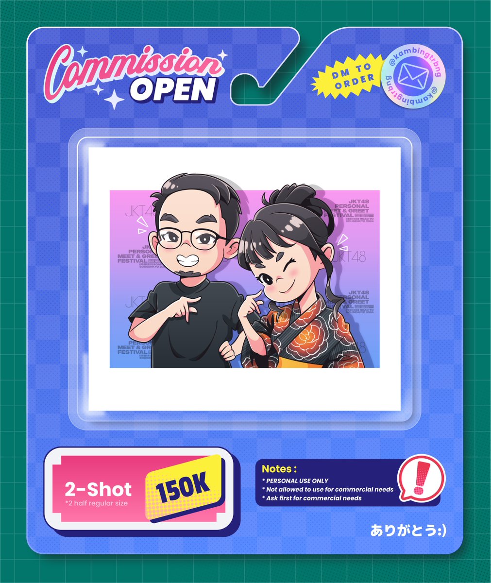 kambingtrbng's tweet image. ✨COMMISSION OPEN✨

~UPDATE PRICELIST~
setelah banyaknya pertimbangan, kebingungan, kegelisahan, juga gundah gulana.
hari ini akhirnya tergerak niat untuk open commis dgn pricelist baru😁

DM untuk yg mau order yaa~
(rt are very much appreciated🙏)
#commissionopen