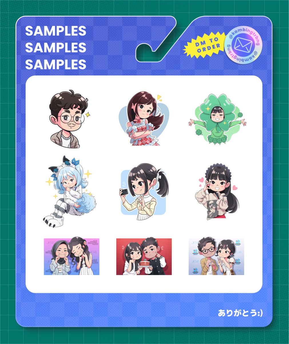 kambingtrbng's tweet image. ✨COMMISSION OPEN✨

~UPDATE PRICELIST~
setelah banyaknya pertimbangan, kebingungan, kegelisahan, juga gundah gulana.
hari ini akhirnya tergerak niat untuk open commis dgn pricelist baru😁

DM untuk yg mau order yaa~
(rt are very much appreciated🙏)
#commissionopen