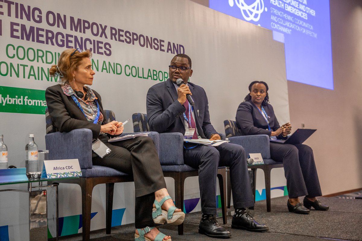 WHOKenya's tweet image. This week, @WHO joins the @WorldBank and partners at a regional meeting on mpox response and other health emergencies.

The meeting aims to strengthen cross-border coordination and share lessons for effective mpox control.

👥:🇰🇪🇦🇴🇨🇩🇨🇬🇨🇫🇧🇮🇷🇼🇸🇸🇺🇬🇿🇲🇹🇿
📍Nairobi, Kenya
📅13-14 May