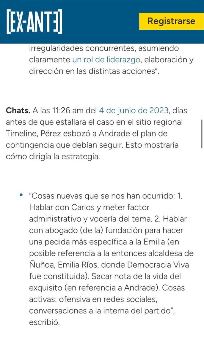 Dra. Maria Luisa Cordero (@dramlcordero) on Twitter photo La izquierda es fantástica en levantar montajes.
Sería bueno que la ex alcaldesa de Ñuñoa y actual Subsecretaria del Deporte Emilia Ríos diera las explicaciones correspondientes de su vínculo con Catalina Perez y el caso Democracia Viva.
<a href="/sebastiansichel/">Sebastián Sichel</a> La izquierda es fantástica en levantar montajes.
Sería bueno que la ex alcaldesa de Ñuñoa y actual Subsecretaria del Deporte Emilia Ríos diera las explicaciones correspondientes de su vínculo con Catalina Perez y el caso Democracia Viva.
<a href="/sebastiansichel/">Sebastián Sichel</a>