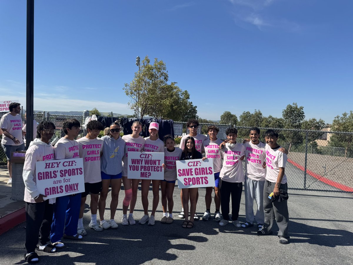 Several athletes showed up wearing shirts that read “Protect Girls Sports”

CIF instructed them to remove any clothing not issued by their school despite allowing other athletes to wear non-school-issued apparel

America rejected this blatant sex-based discrimination on Nov 5th
