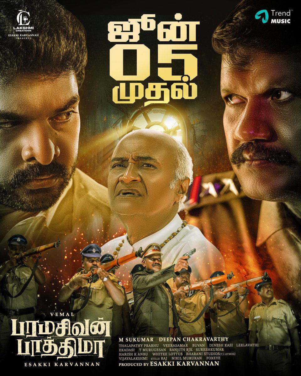Touring Talkies (@toouringtalkies) on Twitter photo Mark the Date! #ParamasivanFathima hits screens on June 05th!
#ParamasivanFathimaFromJune05
Starring <a href="/ActorVemal/">Actor Vemal</a> #Chayadevi
Produced & Directed by <a href="/LCMOVIES_2006/">LCMovies_2006</a> <a href="/director_esakki/">director esakki</a>
Music by <a href="/Deepan_Composer/">Deepan Chakravarthy</a>
#Vemal34 #ParamasivanFathimaMovie
<a href="/seshvitha_raju/">Seshvitha</a> #MSBhaskar Mark the Date! #ParamasivanFathima hits screens on June 05th!
#ParamasivanFathimaFromJune05
Starring <a href="/ActorVemal/">Actor Vemal</a> #Chayadevi
Produced & Directed by <a href="/LCMOVIES_2006/">LCMovies_2006</a> <a href="/director_esakki/">director esakki</a>
Music by <a href="/Deepan_Composer/">Deepan Chakravarthy</a>
#Vemal34 #ParamasivanFathimaMovie
<a href="/seshvitha_raju/">Seshvitha</a> #MSBhaskar
