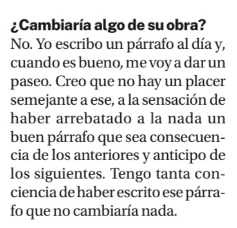 Daniel Cerdan Elcid (@danielcerdan) on Twitter photo Se desvela: El mayor placer de @javiergomal es cerrar un párrafo o estrofa redondos
Tanto goza, que se va a la calle a patearlo y que le de el aire 😇😇
larazon.es/cultura/javier…
Este párrafo y la entrevista de <a href="/MamenSala/">Mamen Sala</a> también lo es: Se desvela: El mayor placer de @javiergomal es cerrar un párrafo o estrofa redondos
Tanto goza, que se va a la calle a patearlo y que le de el aire 😇😇
larazon.es/cultura/javier…
Este párrafo y la entrevista de <a href="/MamenSala/">Mamen Sala</a> también lo es: