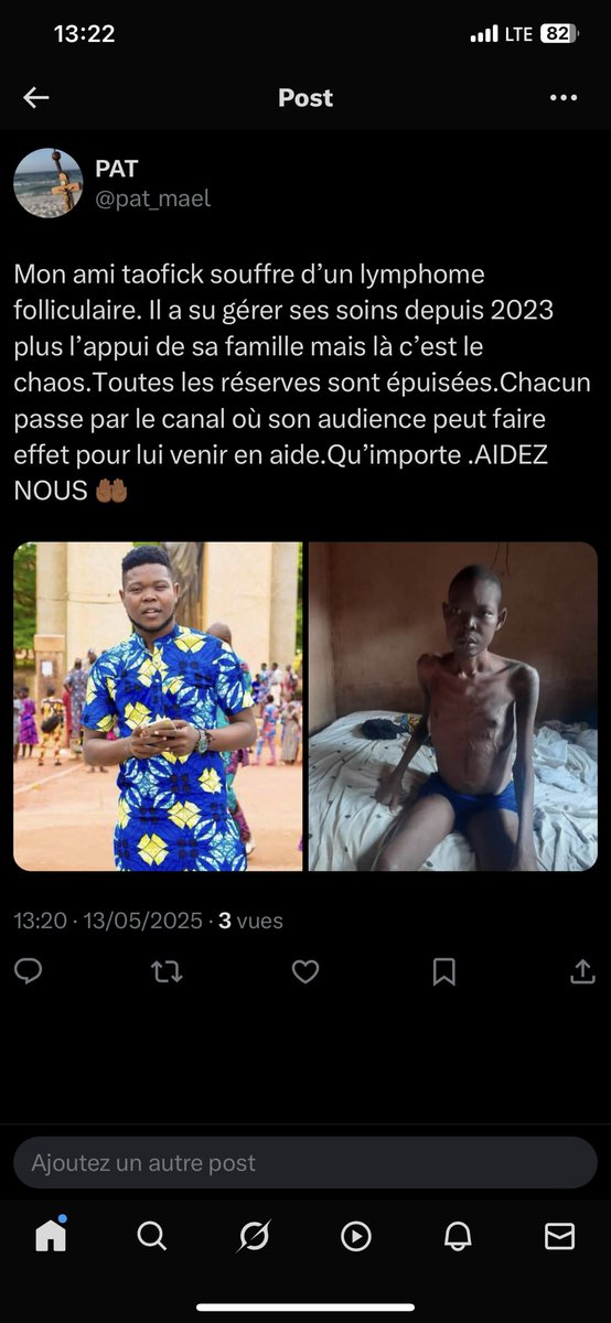 Depuis une semaine j’hésitais vraiment a poster parceque deja les temps sont durs et j’ai aussi conscience que je ne suis plus trop fréquent sur twitter . Mais ca ne vaut rien face à la détresse et la vie humaine. Ceux qui peuvent aider . Merci de venir en DM .Dieu vous bénisse❤️