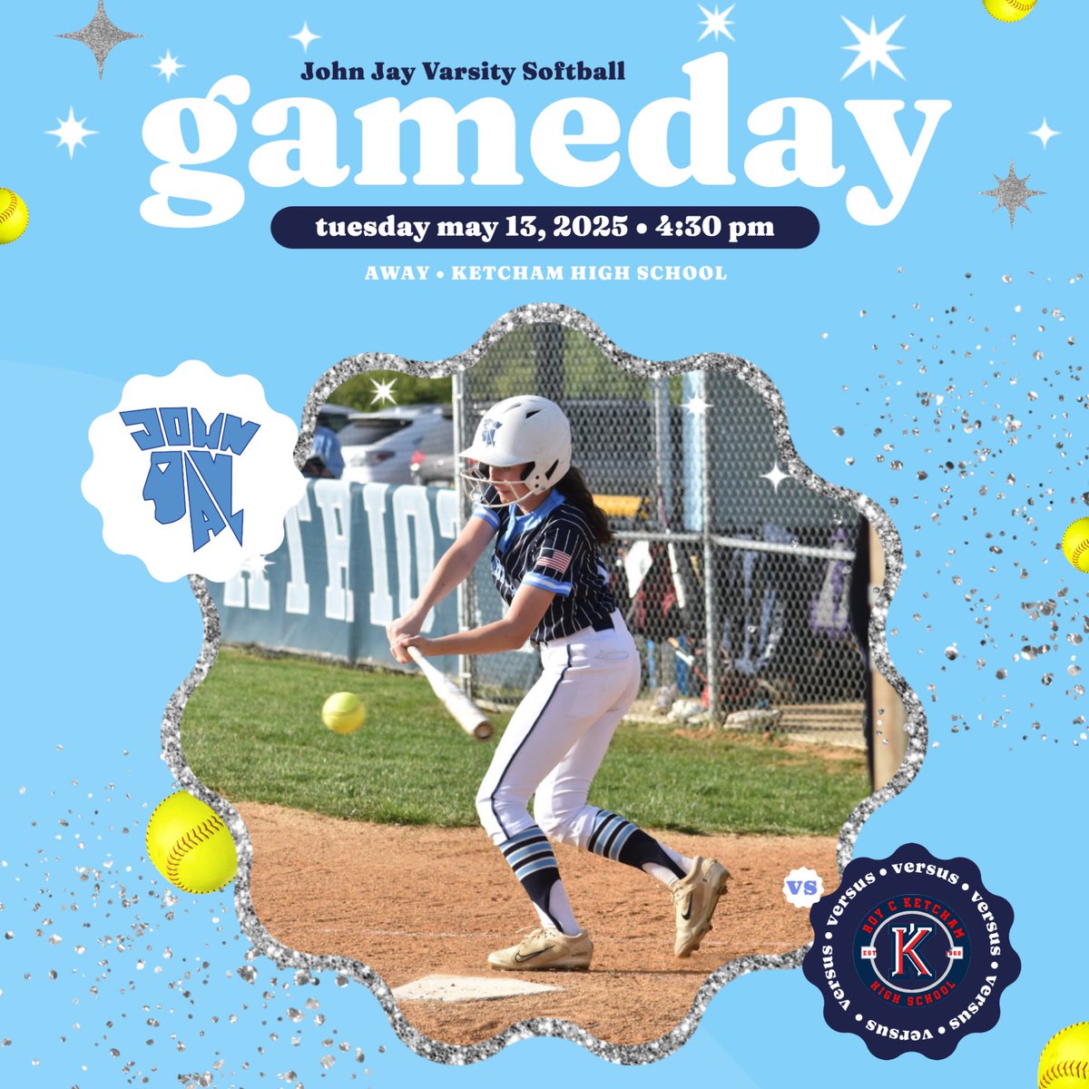𝐆𝐚𝐦𝐞 𝐃𝐚𝐲 🥎💙 

🆚 Ketcham
⏰ 4:30 PM
📍 Ketcham High School 

#HoldTheRope @wcsdempowers