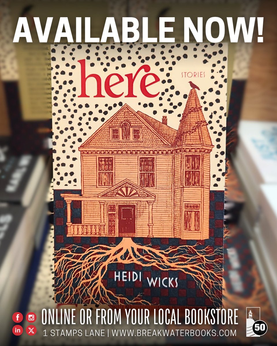 HERE is here! The highly anticipated short fiction collection from Heidi Wicks is available now online and in stores!

breakwaterbooks.com/products/here

#nlbooks #shortfiction #canlit #newrelease #bookrelease