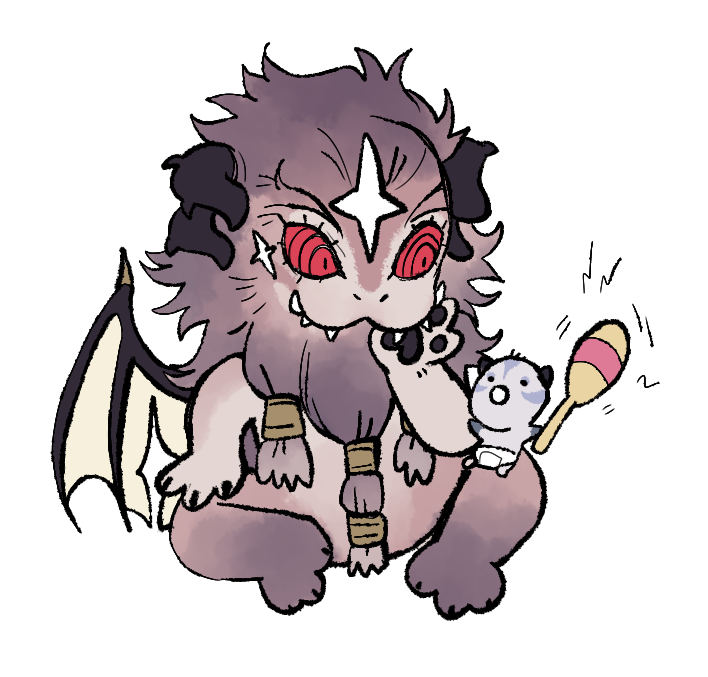 Lennox's ancestor. The manticore.