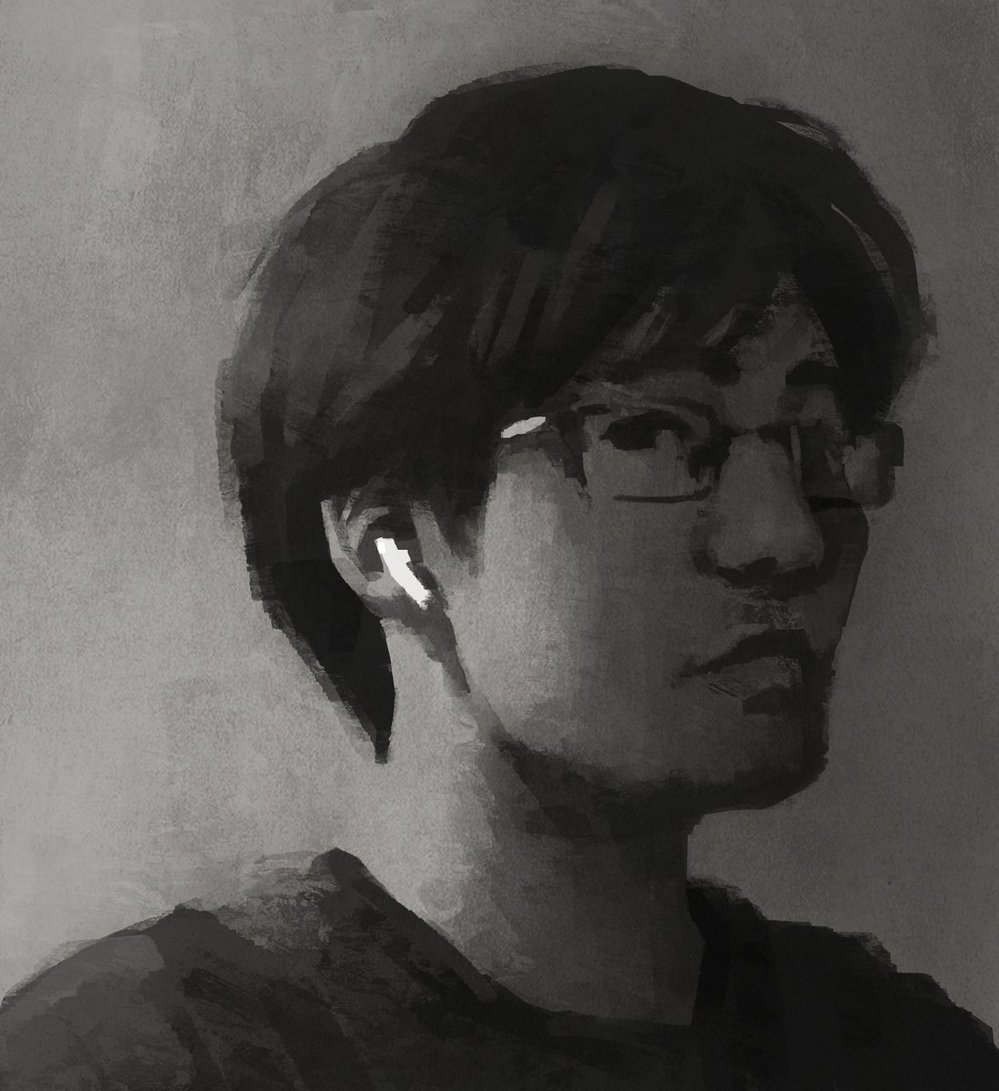 Self portrait painting #sketch #painting