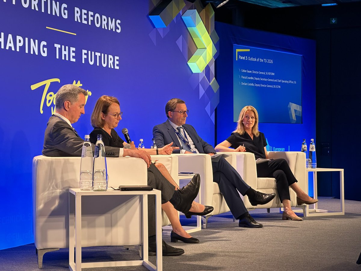 📣#TSI is going to be more limited this year. There will be only one flagship: Implementation of the country-specific recommendations will be at the core during the 2026 TSI round. #TSIConference #EuropeanSemester