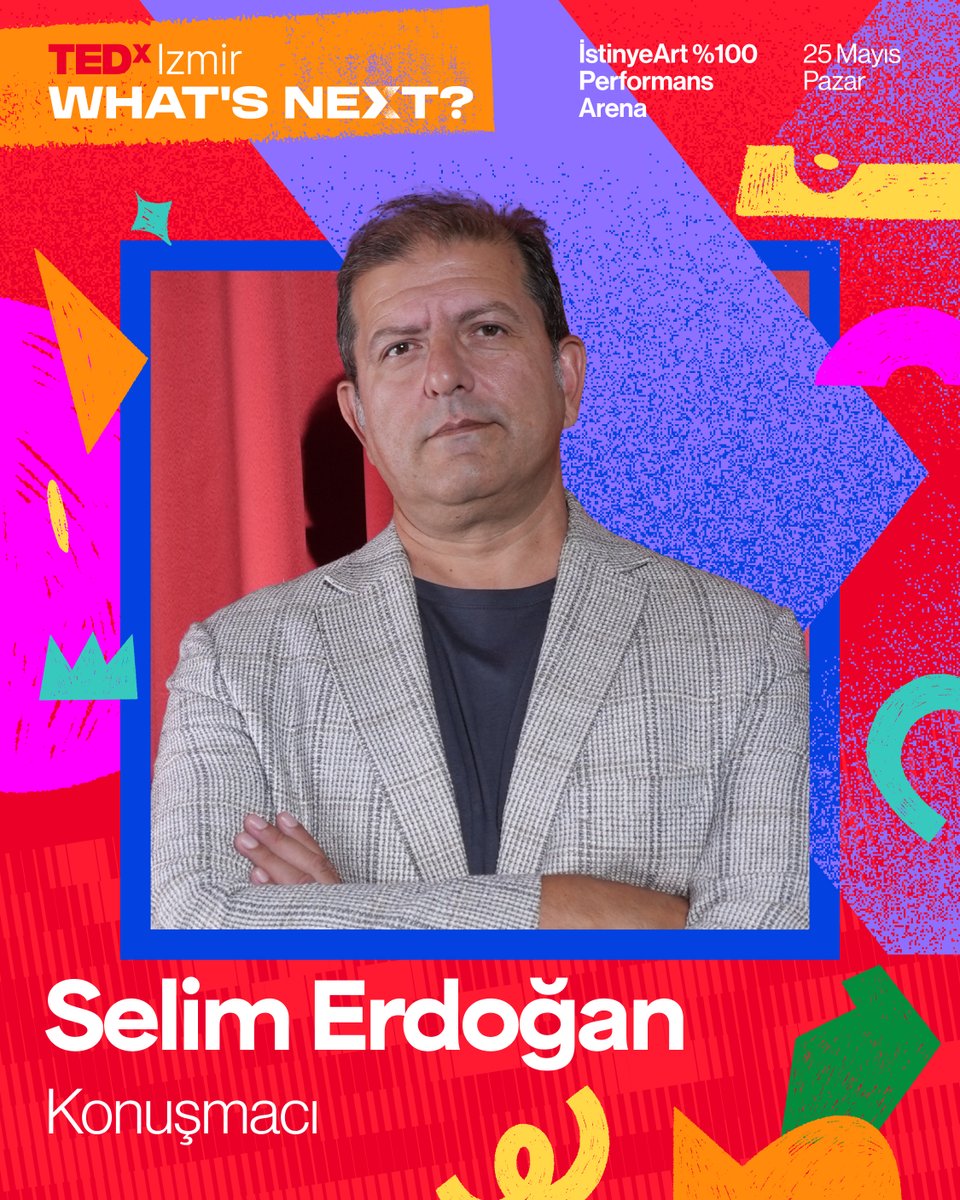 TEDxIzmir (@tedx_izmir) on Twitter photo Selim Erdoğan, 25 Mayıs’ta TEDxIzmir Sahnesinde!
Etkinlik detayları: tedxizmir.net Selim Erdoğan, 25 Mayıs’ta TEDxIzmir Sahnesinde!
Etkinlik detayları: tedxizmir.net