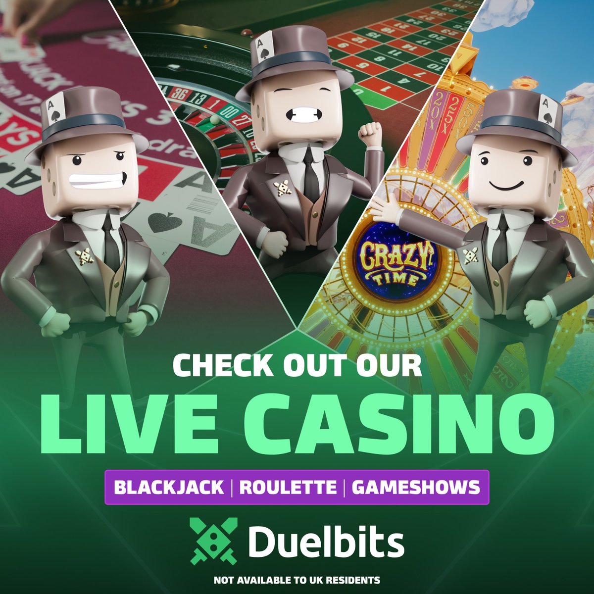 Step into Duelbits Live Casino! 🎲 🎥 Real dealers. Real stakes. Real-time  action 🪙 All powered by crypto 🎯 Start playing today