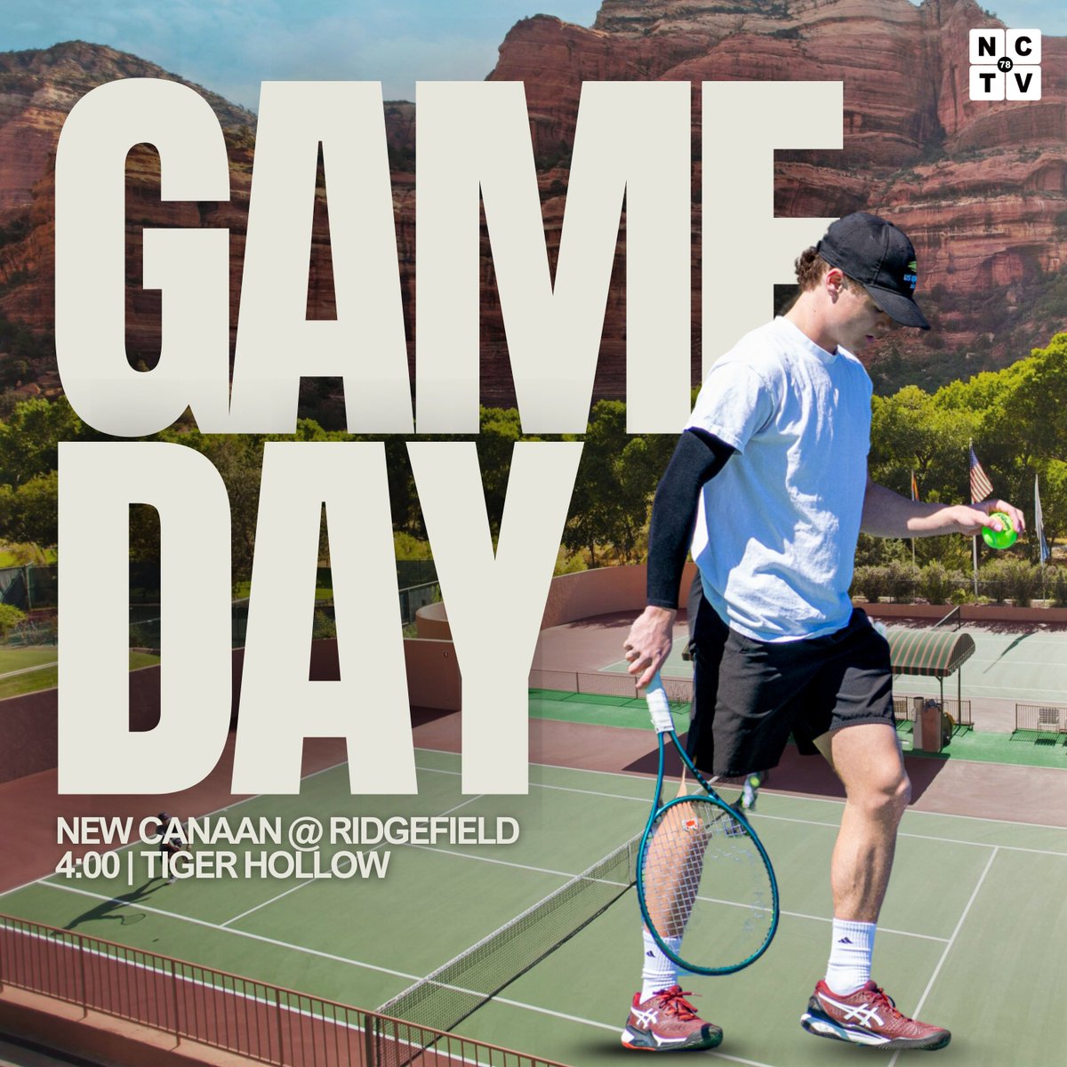 Boys Tennis is back in action today away at Tiger Hollow vs. Ridgefield. Good luck boys! #nctv78