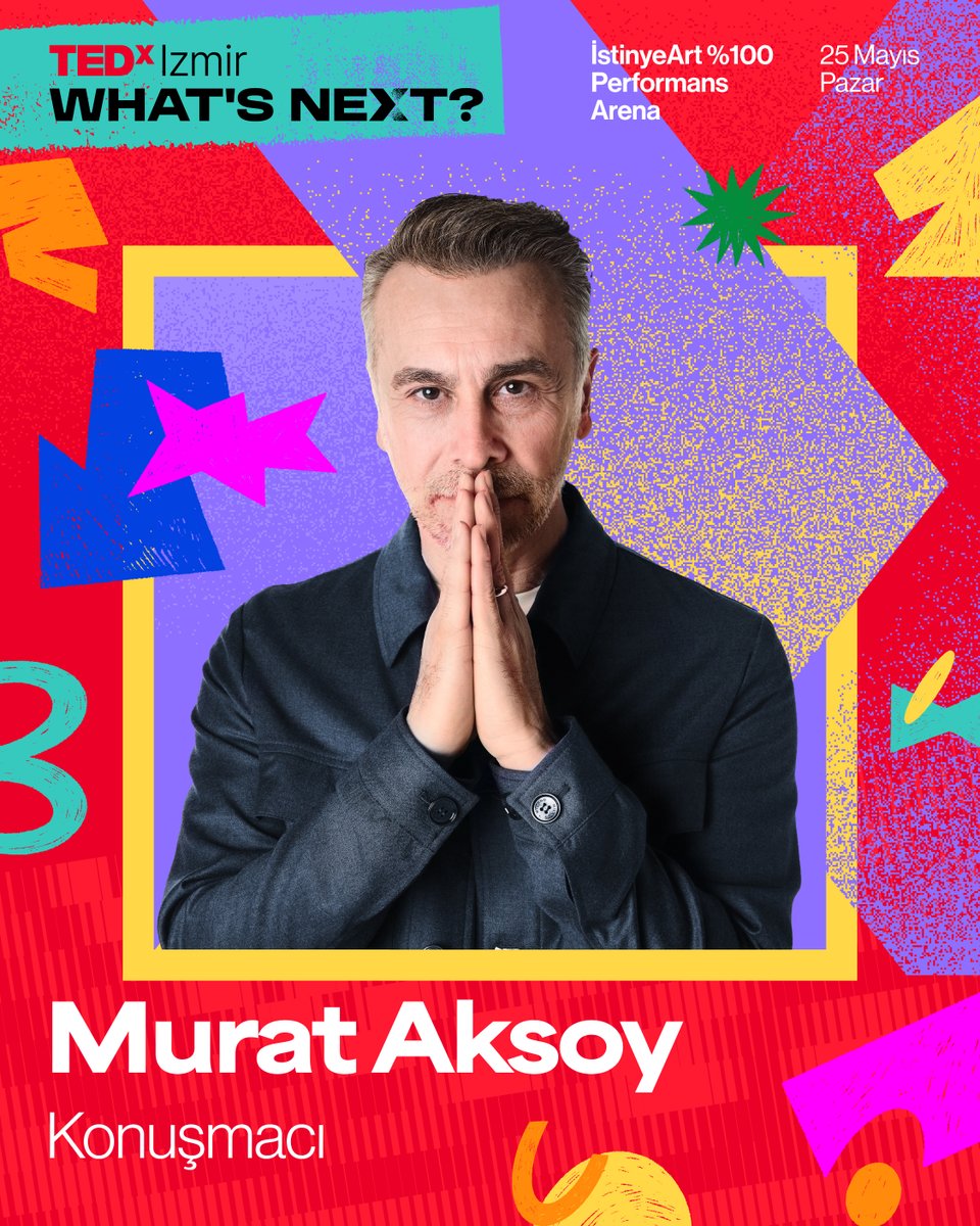 TEDxIzmir (@tedx_izmir) on Twitter photo Prof. Dr. Murat Aksoy, 25 Mayıs’ta TEDxIzmir sahnesinde!
Etkinlik Detayları: tedxizmir.net Prof. Dr. Murat Aksoy, 25 Mayıs’ta TEDxIzmir sahnesinde!
Etkinlik Detayları: tedxizmir.net