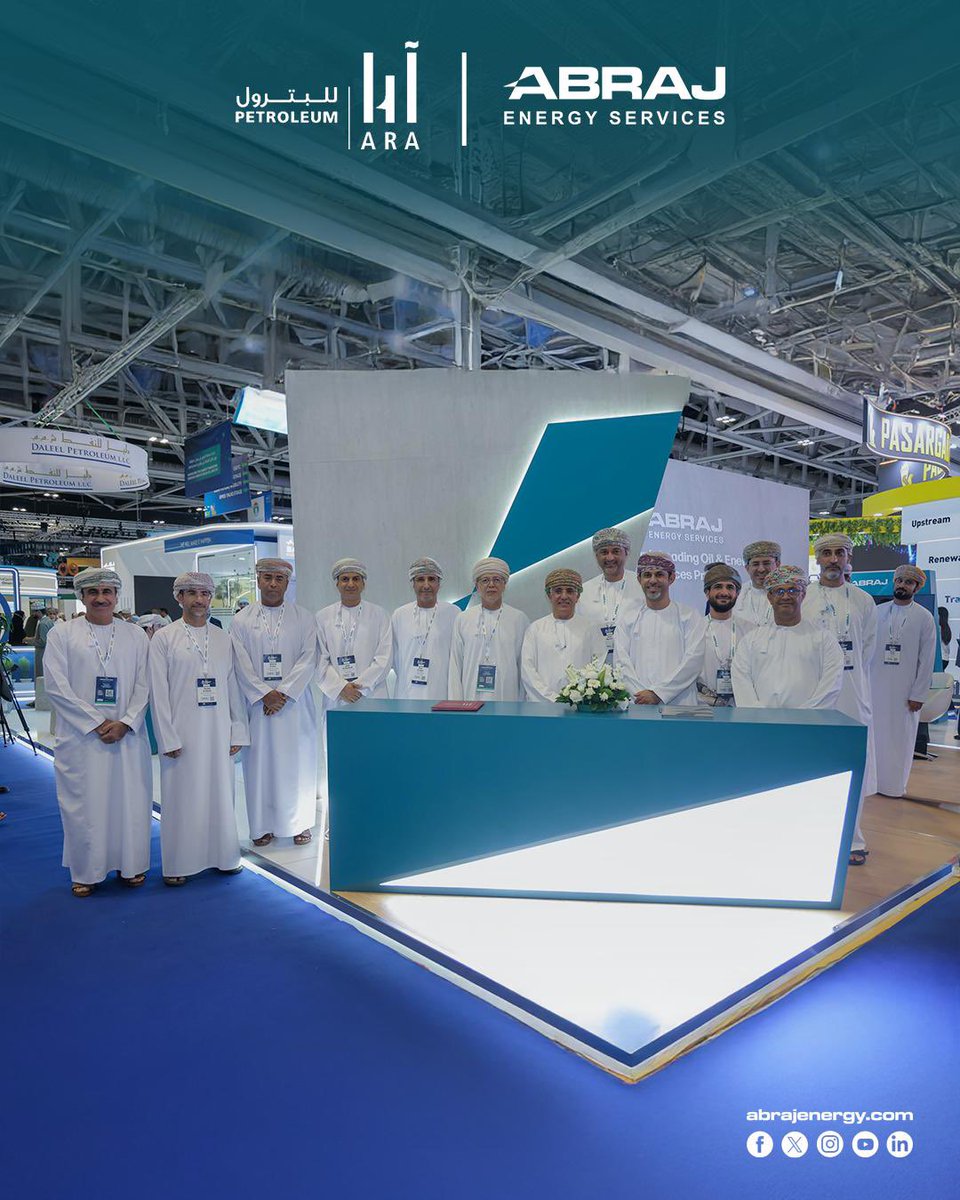 تعزيزًا للشراكات الإستراتيجية #أبراج_لخدمات_الطاقة توقّع عقدًا مع شركة أرا للبترول المحدودة لحفر ثلاث آبار في منطقة الامتياز 44.

ويعكس هذا التعاون التزامنا المستمر بالتميّز التشغيلي، وتعزيز معايير الصحة و السلامة المهنية ، وتقديم خدمات حفر موثوقة وعالية الكفاءة تُسهم في دعم