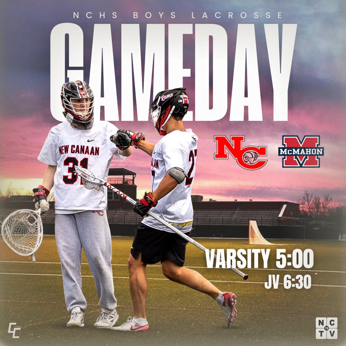 Boys Lacrosse is hot off of their win against Fairfield Prep and look to make a statement in Norwalk tonight against the Senators of Brien McMahon. #nctv78