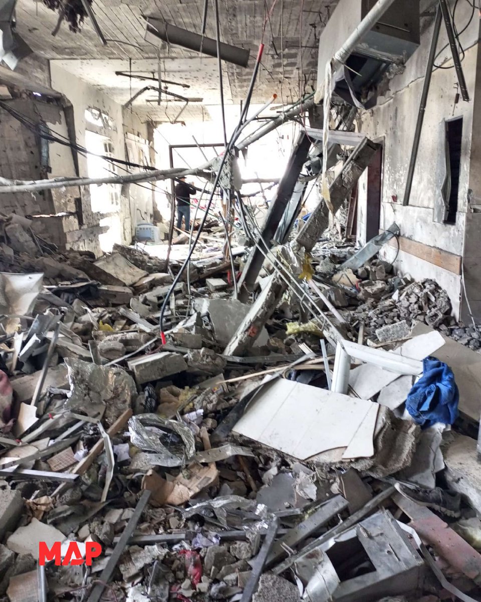 Medical Aid for Palestinians (@medicalaidpal) on Twitter photo This morning, Israeli forces bombed a surgical ward in Nasser Hospital in Khan Younis, southern Gaza, killing two patients.
Patients and medical staff were also injured in the attack.
The UK is an ally to these atrocities. When will <a href="/Keir_Starmer/">Keir Starmer</a> act?
#AllyToAtrocities This morning, Israeli forces bombed a surgical ward in Nasser Hospital in Khan Younis, southern Gaza, killing two patients.
Patients and medical staff were also injured in the attack.
The UK is an ally to these atrocities. When will <a href="/Keir_Starmer/">Keir Starmer</a> act?
#AllyToAtrocities