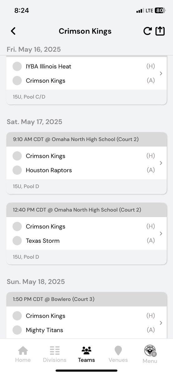 I will be suiting up with Crimson Kings this weekend At 3SSB Session 3 in Nebraska. Looking forward to a amazing weekend