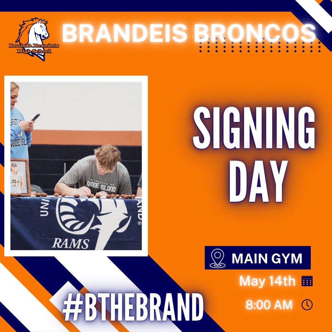 Kemmie Lewis (@coach_klewis) on Twitter photo Bronco Nation! You are cordially invited to join us for our last signing day celebration for our seniors that will continue this journey. We will start at 8:00am! #BTheBrand <a href="/NISDBrandeis/">Brandeis High School</a> <a href="/NISD/">Northside ISD</a> <a href="/BroncosBrandeis/">Brandeis Broncos Athletic Booster Club</a> <a href="/SaBrandeis/">Broncos Country 🐎</a> <a href="/BrandeisVB08/">Brandeis Volleyball</a> <a href="/danaperry73/">Dana Gilbert-Perry</a> <a href="/tweissler1/">Travis Weissler</a> Bronco Nation! You are cordially invited to join us for our last signing day celebration for our seniors that will continue this journey. We will start at 8:00am! #BTheBrand <a href="/NISDBrandeis/">Brandeis High School</a> <a href="/NISD/">Northside ISD</a> <a href="/BroncosBrandeis/">Brandeis Broncos Athletic Booster Club</a> <a href="/SaBrandeis/">Broncos Country 🐎</a> <a href="/BrandeisVB08/">Brandeis Volleyball</a> <a href="/danaperry73/">Dana Gilbert-Perry</a> <a href="/tweissler1/">Travis Weissler</a>