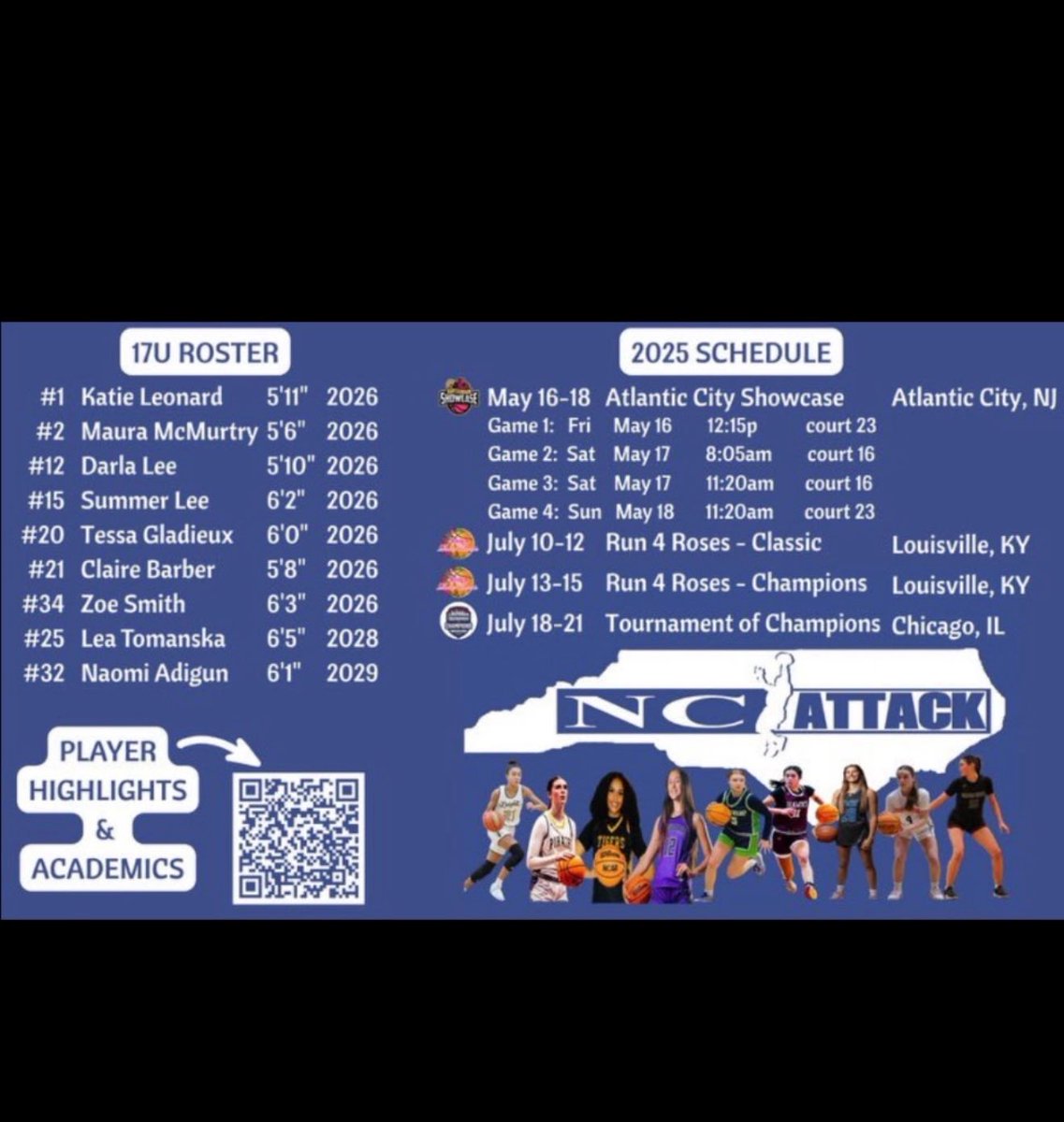 AAU Schedule!!