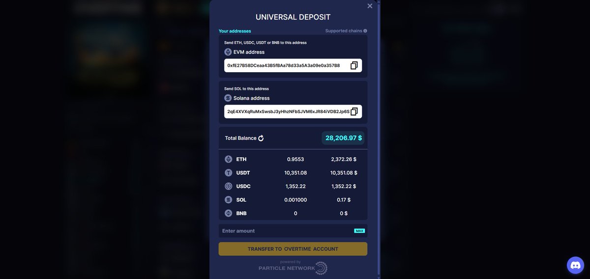 Particle Network (@particlentwrk) on Twitter photo We said weโd bring chain abstraction to every vertical, and we meant it.
Last week, we announced the first 10 dApps integrating Universal Accounts.
Here's how <a href="/Overtime_io/">Overtime.io</a> uses Universal Accounts to create a chain-agnostic onchain sportsbook. ๐๐
1. Account creation
Upon We said weโd bring chain abstraction to every vertical, and we meant it.
Last week, we announced the first 10 dApps integrating Universal Accounts.
Here's how <a href="/Overtime_io/">Overtime.io</a> uses Universal Accounts to create a chain-agnostic onchain sportsbook. ๐๐
1. Account creation
Upon