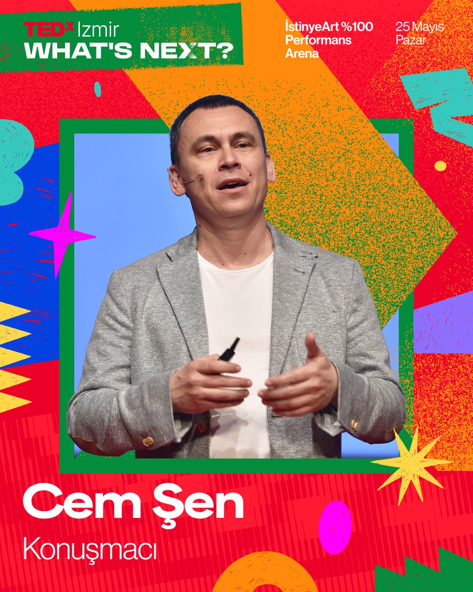 TEDxIzmir (@tedx_izmir) on Twitter photo Cem Şen, 25 Mayıs'ta TEDxIzmir sahnesinde!
Etkinlik detayları: tedxizmir.net Cem Şen, 25 Mayıs'ta TEDxIzmir sahnesinde!
Etkinlik detayları: tedxizmir.net