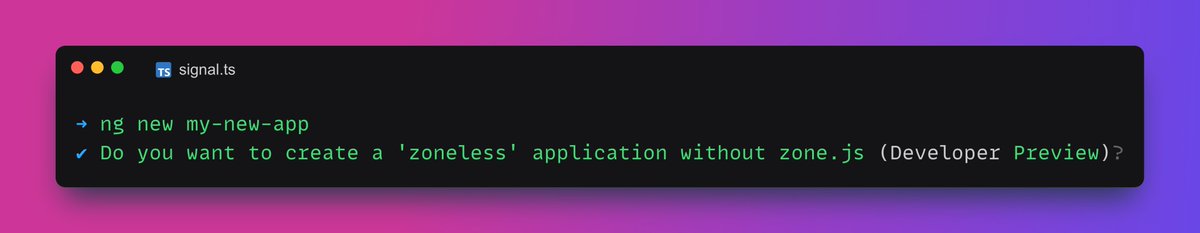 We've come a long way to this. 

In v20 the CLI will prompt you for Zoneless.