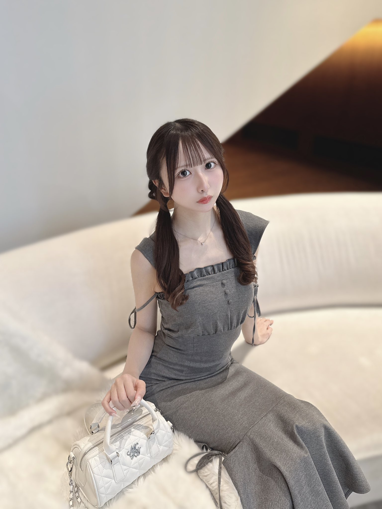 michellMacaron ミシェルマカロン シャツセットキャミワンピ