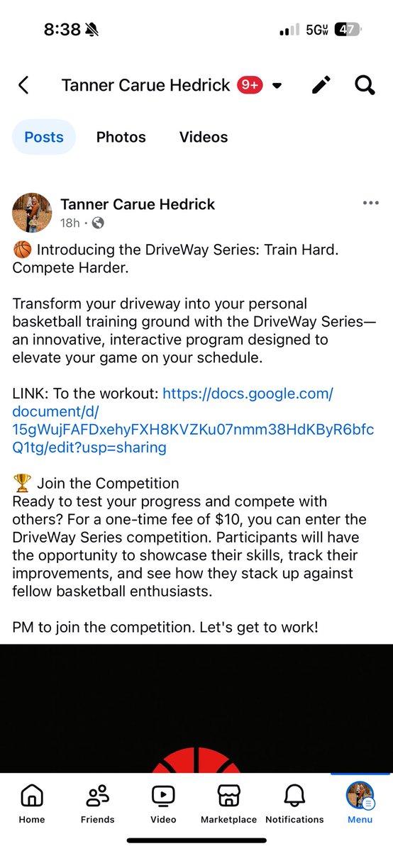 Join this fun and interactive workout competition! Reach out if you are interested! #BackyardBasketball #IndividualWorkout #BasketballJunkie #CoachesTwitter 

docs.google.com/document/d/15g…