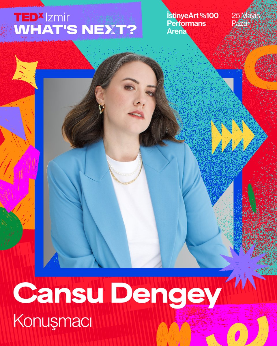 TEDxIzmir (@tedx_izmir) on Twitter photo Cansu Dengey, 25 Mayıs’ta TEDxIzmir sahnesinde!
Etkinlik Detayları: tedxizmir.net Cansu Dengey, 25 Mayıs’ta TEDxIzmir sahnesinde!
Etkinlik Detayları: tedxizmir.net