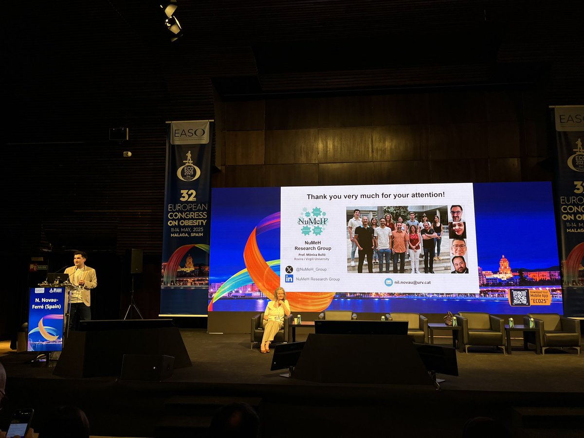NuMeH_Group's tweet image. 👋🏻👋🏻👋🏻This week we are attending the 32nd European Congress on Obesity in Malaga.
Our PhD students have had the opportunity to present our results in different oral and poster communications👏🏻👏🏻👏🏻
@TecnATox @bioquimicaURV