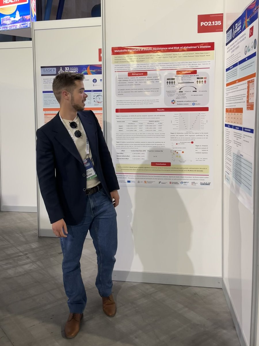 NuMeH_Group's tweet image. 👋🏻👋🏻👋🏻This week we are attending the 32nd European Congress on Obesity in Malaga.
Our PhD students have had the opportunity to present our results in different oral and poster communications👏🏻👏🏻👏🏻
@TecnATox @bioquimicaURV