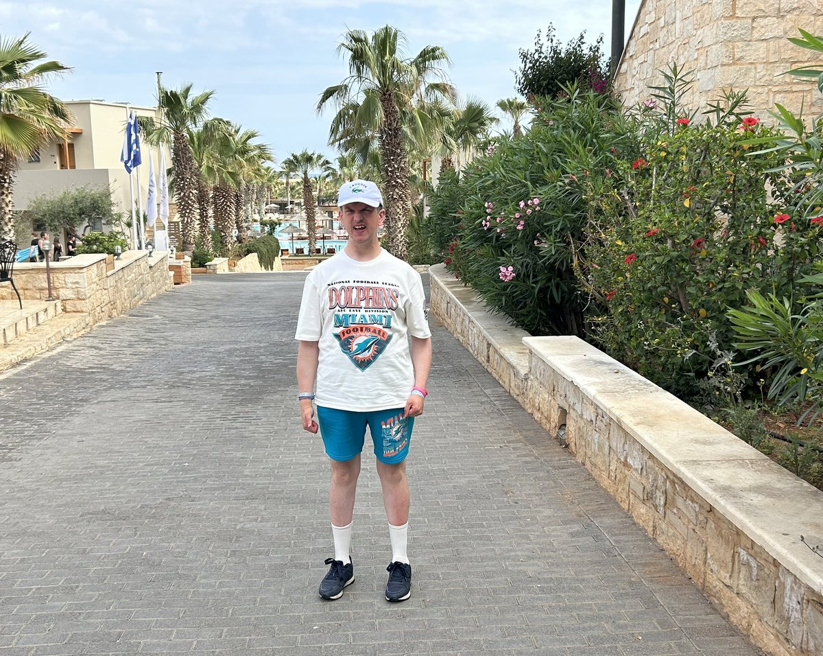 Wayne shakespeare⚽️ (@wayneshakespea1) on Twitter photo Jordan proudly wearing his <a href="/MiamiDolphins/">Miami Dolphins</a> t shirt and shorts while on holiday in Crete at Stella island aqua park resort. Wearing his new clothes with pride ahead of the new season starting in the <a href="/NFL/">NFL</a> <a href="/MiamiDolphinsUK/">Miami Dolphins UK</a> #finsup #nfl #holiday #greece #nostress 🏈🐬🇬🇷 Jordan proudly wearing his <a href="/MiamiDolphins/">Miami Dolphins</a> t shirt and shorts while on holiday in Crete at Stella island aqua park resort. Wearing his new clothes with pride ahead of the new season starting in the <a href="/NFL/">NFL</a> <a href="/MiamiDolphinsUK/">Miami Dolphins UK</a> #finsup #nfl #holiday #greece #nostress 🏈🐬🇬🇷