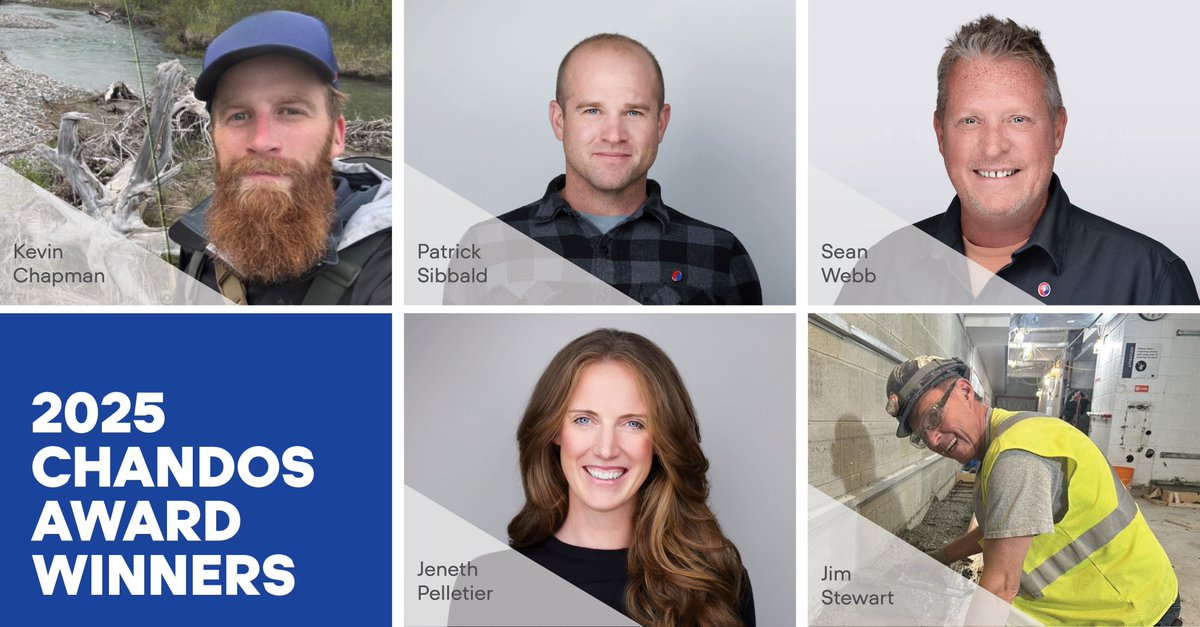 We’re proud to recognize our 2025 Chandos Award winners!

🏆 Jim Stewart – Innovation 
🏆 Jeneth Pelletier – Leadership 
🏆 Sean Webb – Safety 
🏆 Kevin Chapman – Craft Worker 
🏆 Patrick Sibbald – Community