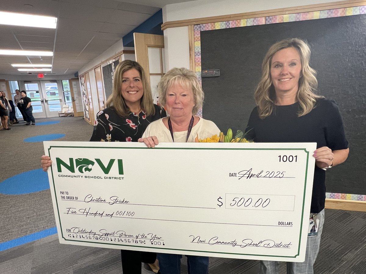 Congratulations to Chris Stricker, the NCSD Support Person of the Year. #NoviPride Chris, currently the CARE leader <a href="/NCSD_ECEC/">NCSD_ECEC</a>, has worked in a variety of roles for NCSD over 30 years. #NoviPride