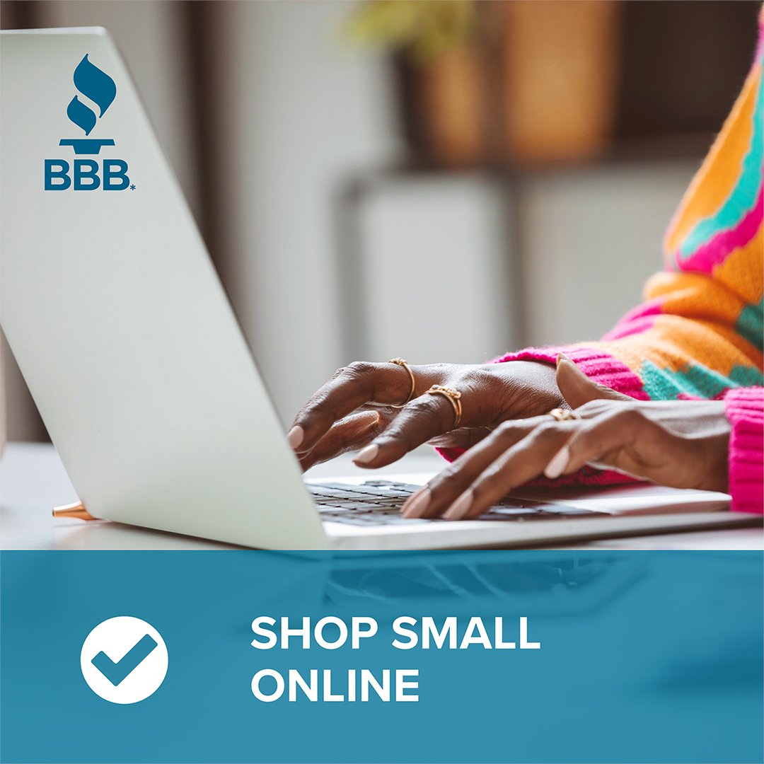 You can make a big impact by shopping small!🛍

✅ Research shops near you
✅ Sign up for emails from merchants in your area
✅ Connect with businesses on social media
✅ Shop small online

Visit BBB.org to learn more!