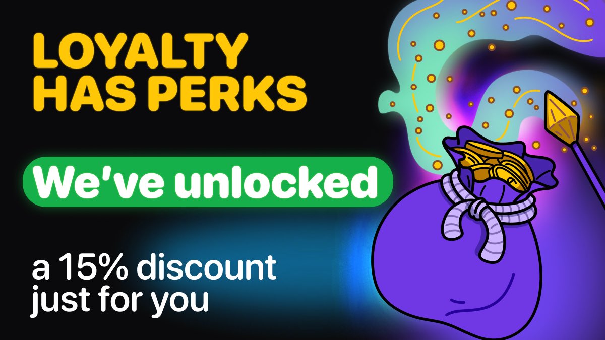 Loyalty perks for Monians 🏷️

Starting today, both free and paid users will receive a 15% personalized discount for actively using Moni products!!!

Banners will pop up once per quarter on the Moni Discover and in our extension. The criteria? A secret 🤫 but totally doable, haha.