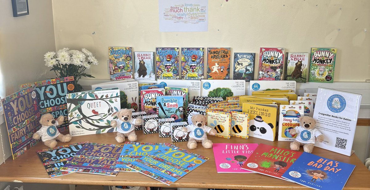 Craigmillar Books for Babies (@craigmillarbfb) on Twitter photo Thank you so much <a href="/BrownsBFS/">Browns Books</a> for your generous donation of all these fabulous books! We are very grateful and our projects <a href="/CraigmillarSFS/">Craigmillar Stories for Sharing</a> and <a href="/CraigmillarBFB/">Craigmillar Books for Babies</a> will ensure they are gifted to babies and children living in our community. #BabiesLoveBools #Craigmillar Thank you so much <a href="/BrownsBFS/">Browns Books</a> for your generous donation of all these fabulous books! We are very grateful and our projects <a href="/CraigmillarSFS/">Craigmillar Stories for Sharing</a> and <a href="/CraigmillarBFB/">Craigmillar Books for Babies</a> will ensure they are gifted to babies and children living in our community. #BabiesLoveBools #Craigmillar