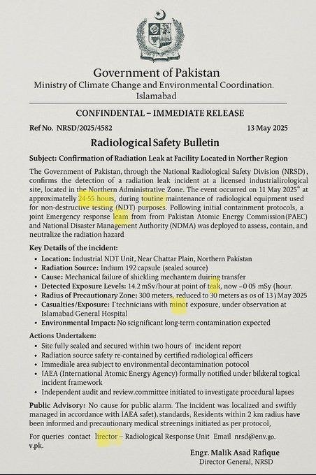 patelamit1069's tweet photo. Just look at the errors this document is clearly fake. It’s just another Pakistan narrative to beg for more IMF loans. Don’t fall for it!!
#NuclearLeak https://t.co/uOSB4xmHIb