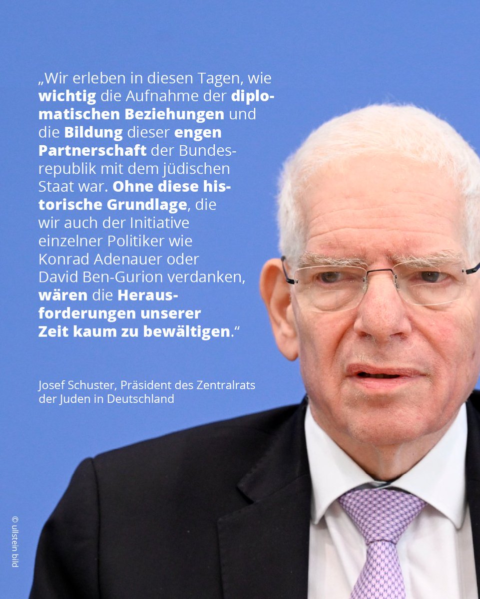 Adenauer-Stiftung (@kasonline) on Twitter photo Josef Schuster vom <a href="/ZentralratJuden/">Zentralrat der Juden in Deutschland</a> im Gespräch über 60 Jahre diplomatische Beziehungen zwischen Deutschland und Israel, die Bedeutung zivilgesellschaftlicher Kontakte, und die Herausforderungen durch wachsenden Antisemitismus. Das ganze Interview: kas.de/de/interview/d… Josef Schuster vom <a href="/ZentralratJuden/">Zentralrat der Juden in Deutschland</a> im Gespräch über 60 Jahre diplomatische Beziehungen zwischen Deutschland und Israel, die Bedeutung zivilgesellschaftlicher Kontakte, und die Herausforderungen durch wachsenden Antisemitismus. Das ganze Interview: kas.de/de/interview/d…