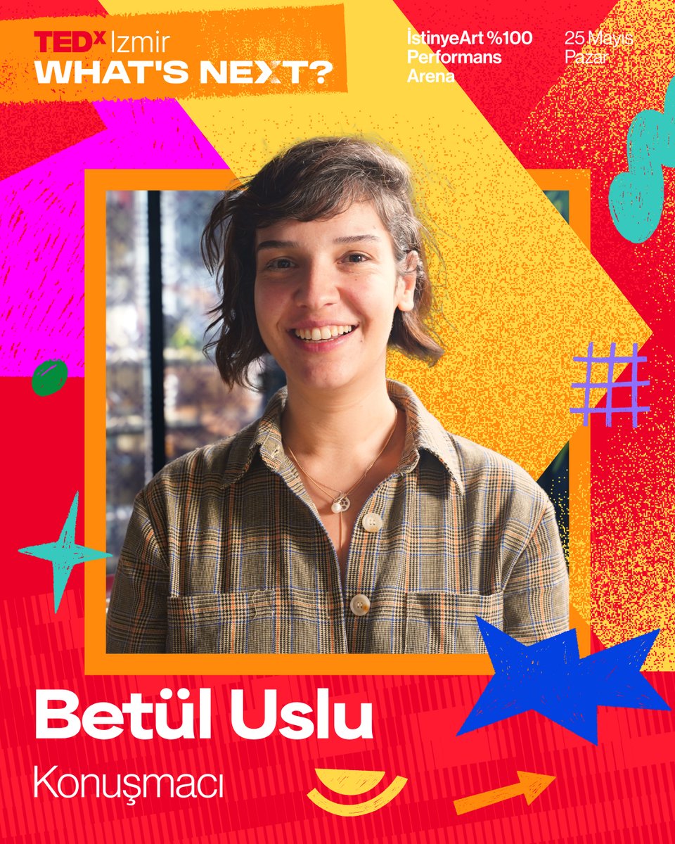 TEDxIzmir (@tedx_izmir) on Twitter photo Betül Uslu, 25 Mayıs'ta TEDxIzmir sahnesinde!
Etkinlik detayları: tedxizmir.net Betül Uslu, 25 Mayıs'ta TEDxIzmir sahnesinde!
Etkinlik detayları: tedxizmir.net