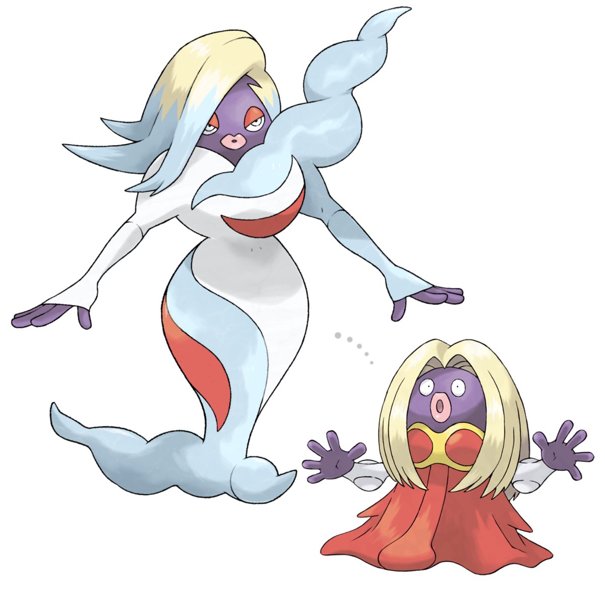 GregAndrade22's tweet image. Greg Andrade added a new item to their Shop. ko-fi.com/s/2a3dd057f4
DIVYNX - Human Shape Pokémon -
ICE / PSYCHIC
It evolves from Jynx starting at level 48 during a blizzard
❄️🧌✨💋🌨️
#Pokemon #fakemon #fakemonforsale #pokemonfanart #sugimoristyle #jynx