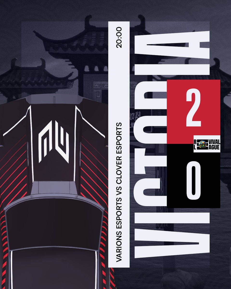 Varions Esports (@varionsesports) on Twitter photo π πΉπ¬πΊπΌπ³π»π¨π«πΆ
Gran primera jornada, nos hemos llevado los puntos para casa
π | REVIVAL LEAGUE - <a href="/CierzoEsports/">Cierzo Esports Academy</a>
π | <a href="/teamclover_ec/">Official Account | Clover</a>
β
| 2-0
#GoVRNβ₯οΈ π πΉπ¬πΊπΌπ³π»π¨π«πΆ
Gran primera jornada, nos hemos llevado los puntos para casa
π | REVIVAL LEAGUE - <a href="/CierzoEsports/">Cierzo Esports Academy</a>
π | <a href="/teamclover_ec/">Official Account | Clover</a>
β
| 2-0
#GoVRNβ₯οΈ