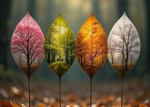 الأرواح العظيمة ..
لا تخشى تغيّر الفصول ..
لأنّ ربيعها ..
ليس في مظهرها ..
بل ..
في الأمل الذي يُزهر بداخلها ..
مهما تغيّرت الظروف ..