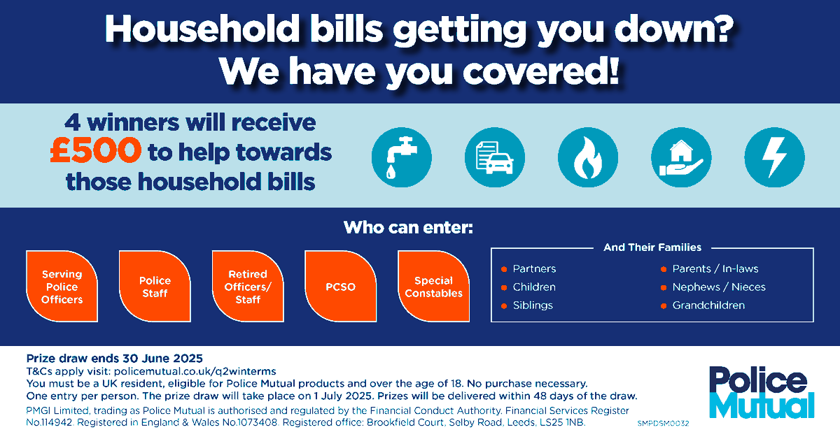 Faye Spencer (@faye_pmas) on Twitter photo Household bills getting you down?
We are giving 4 people £500 to help toward paying those bills!
Find out more and enter here bit.ly/4lWjy6A
T&Cs apply orlo.uk/C32Qn
Prize draw ends 30/06/2025
<a href="/syptweet/">South Yorkshire Police</a> Household bills getting you down?
We are giving 4 people £500 to help toward paying those bills!
Find out more and enter here bit.ly/4lWjy6A
T&Cs apply orlo.uk/C32Qn
Prize draw ends 30/06/2025
<a href="/syptweet/">South Yorkshire Police</a>