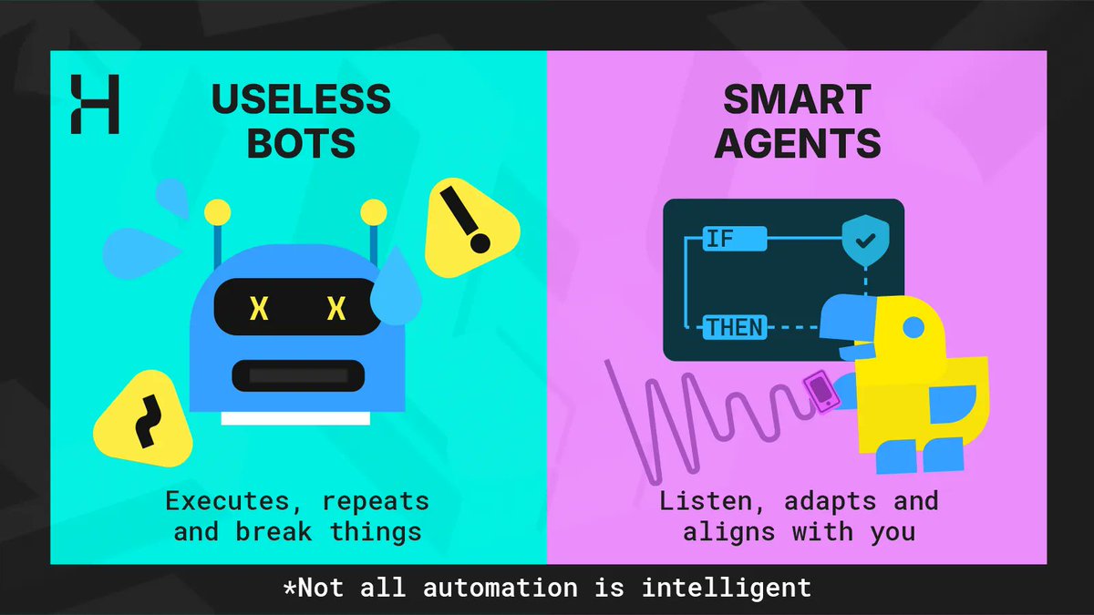 HaustNetwork's tweet image. In DeFi, we are full of useless bots! 😱
​
We need better agents ones that listen before they move.
​
Let’s talk about what real automation should look like 👇

Not everything should be automated.
​
But more things should be automatable with intent, permission and context.
​
Most…